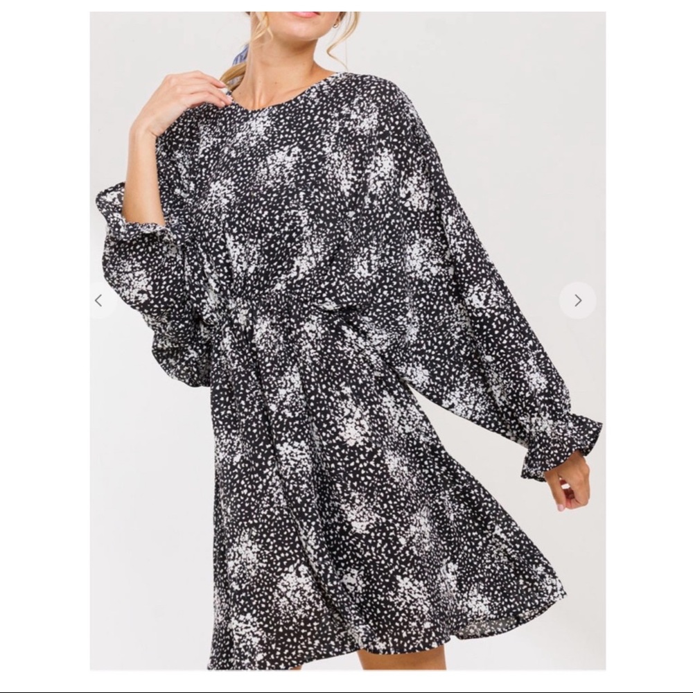 17 Boho Chic Floral Print Batwing Dress